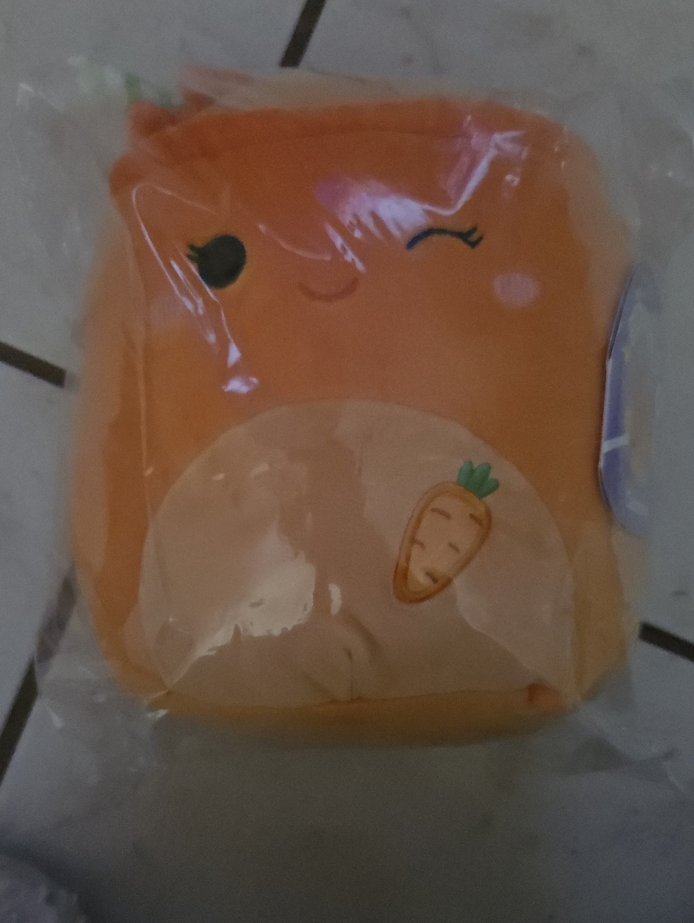 Squishmallows Orange Carrot Plush  with Winking Face NWOT